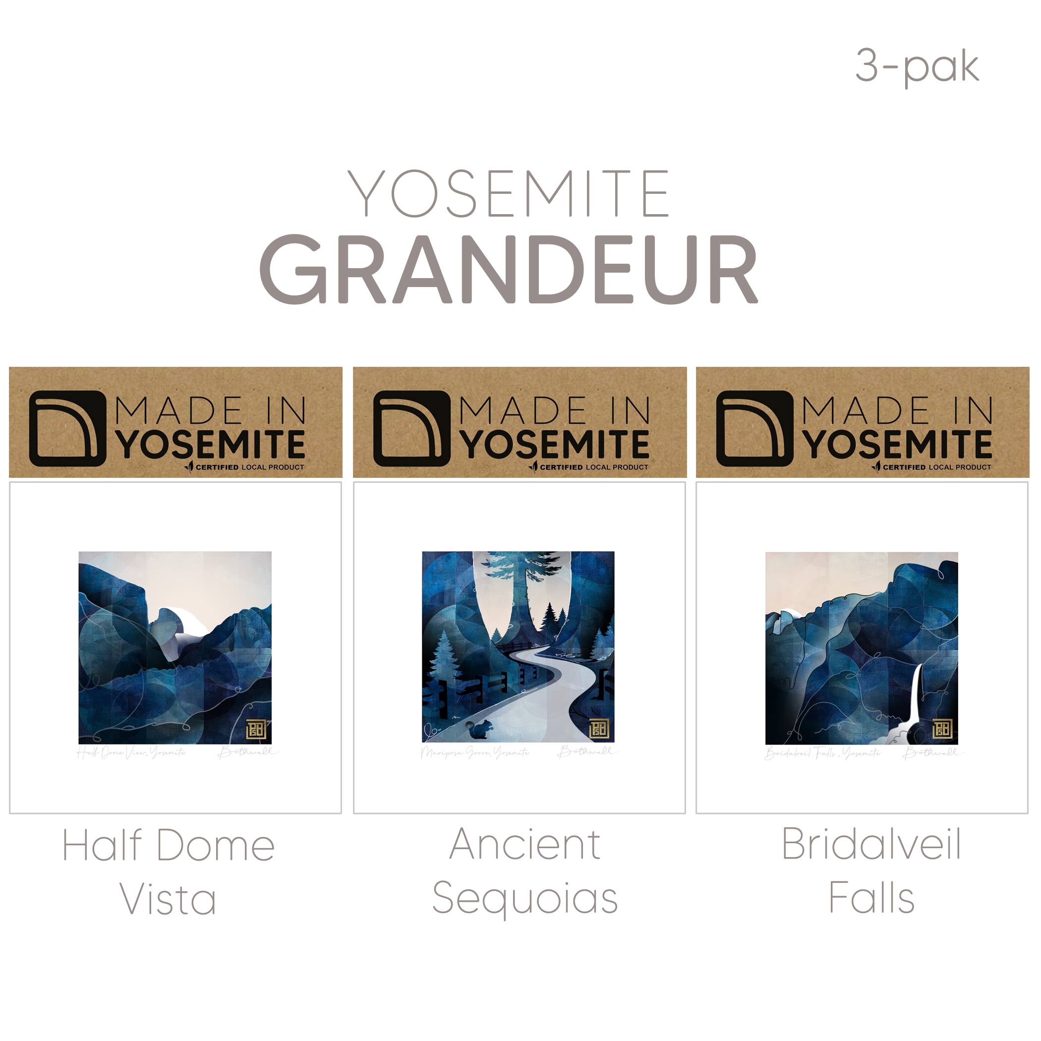3-pak Yosemite Grandeur $39